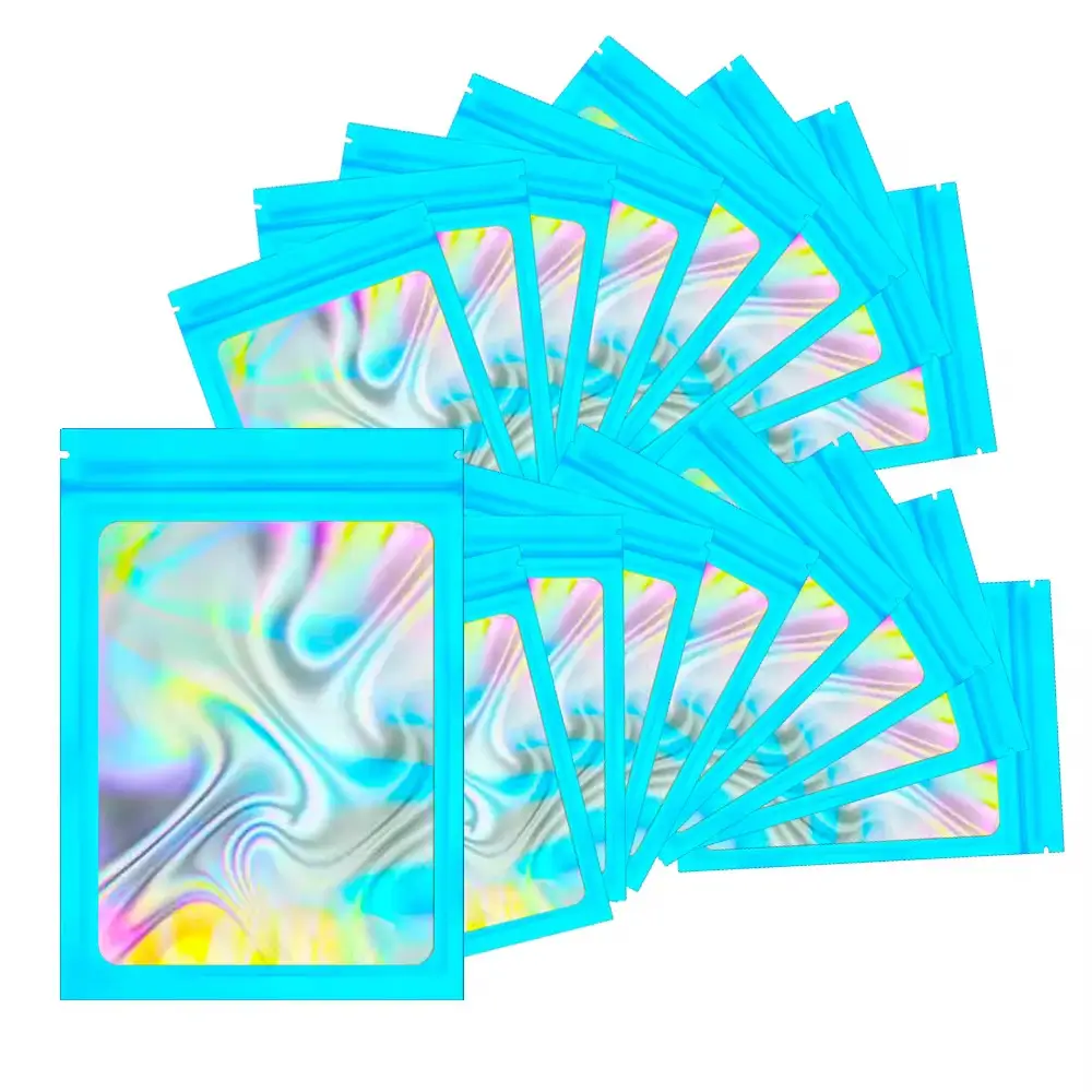 custom holographic mylar bags