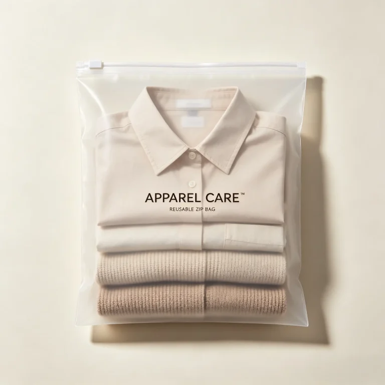 Custom Frosted Zip Bags for Clothes