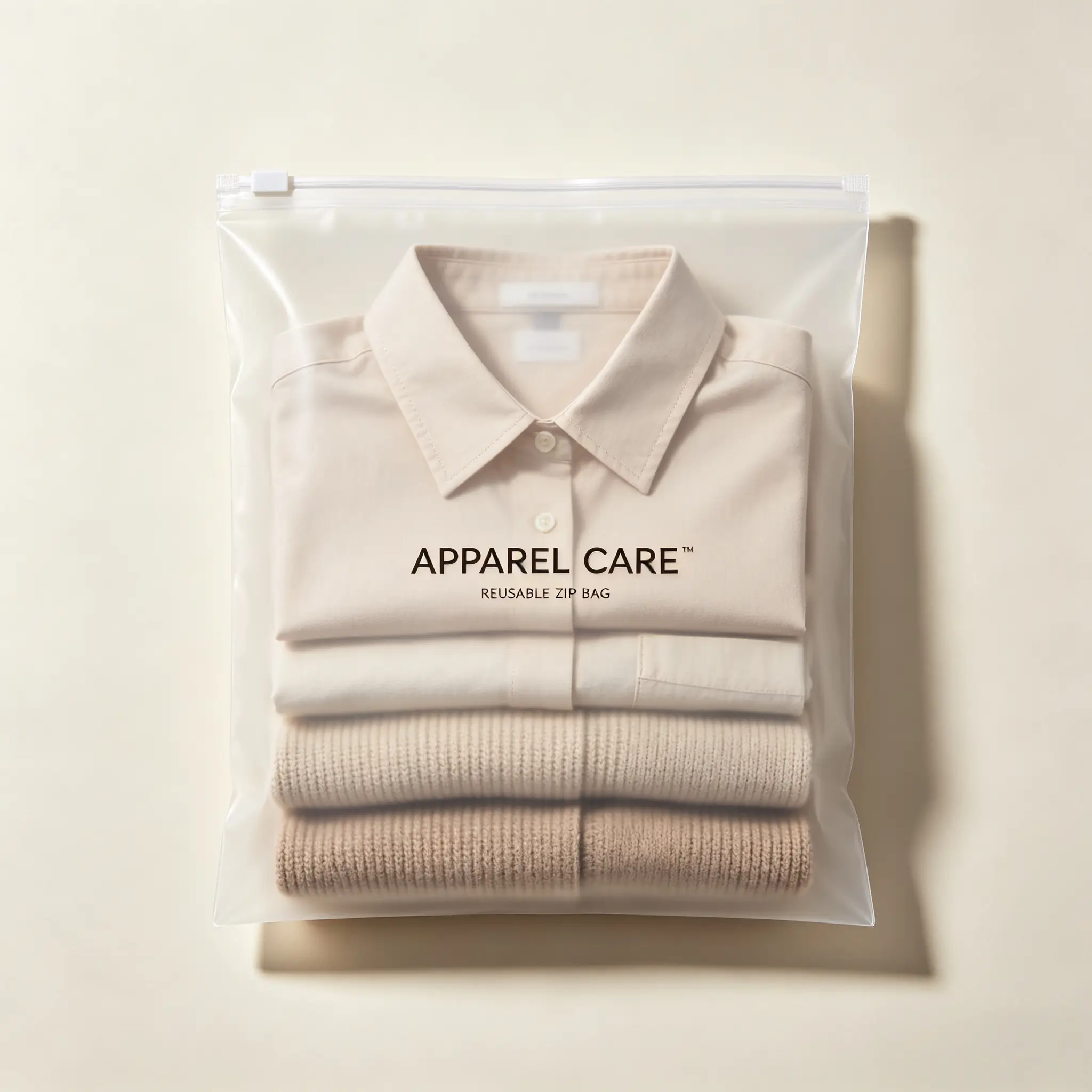 Custom Frosted Zip Bags for Clothes